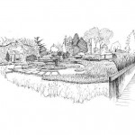 Illustrations jardins nantais - Parc de la Beaujoire - Plan d'eau